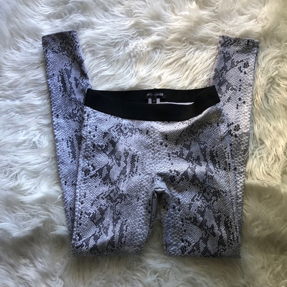 David Lerner Pants - David Lerner snake print leggings